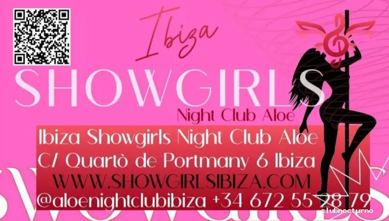 Aloe Showgirls Ibiza Night club"