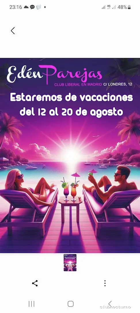 Club Liberal Edén Parejas