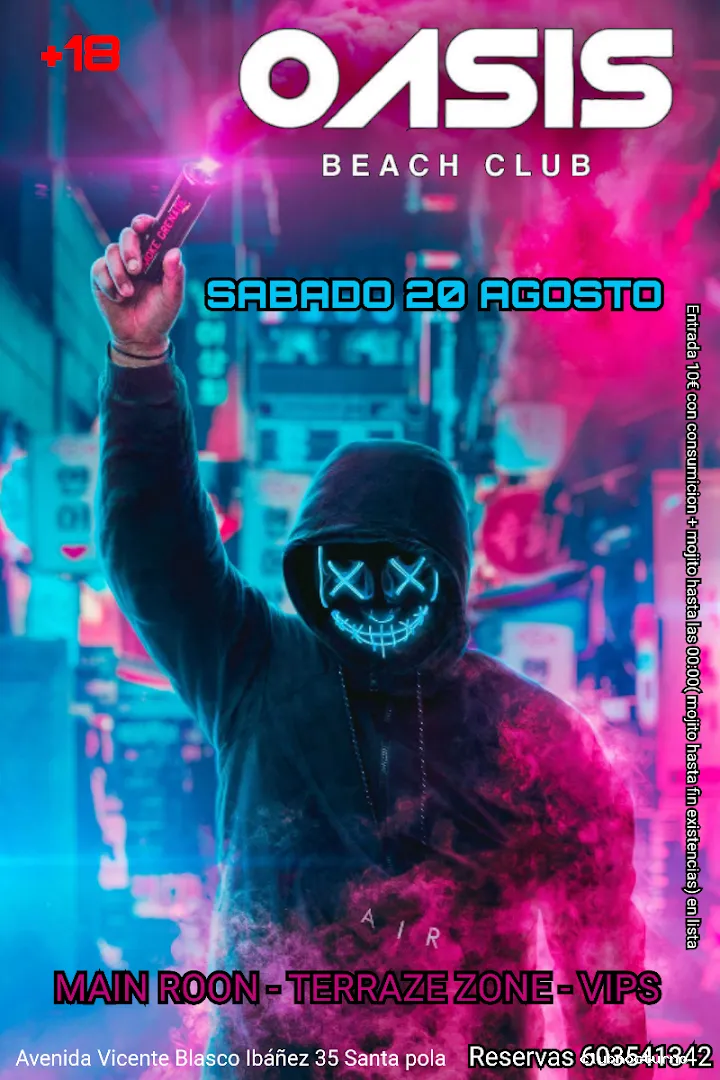 Oasis beach club Santa pola