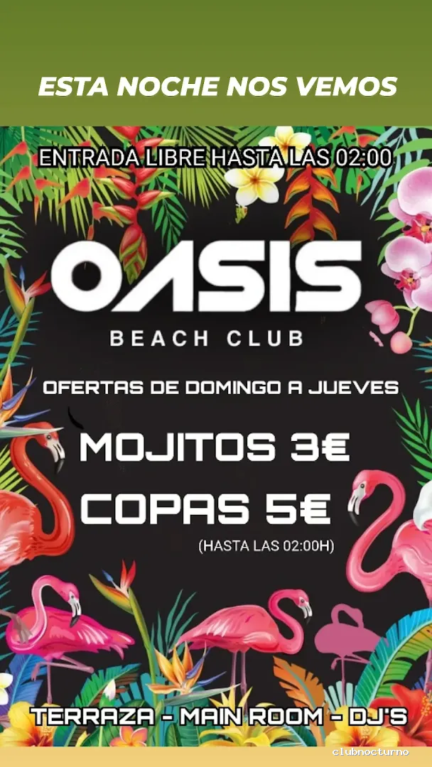 Oasis beach club Santa pola