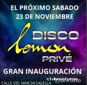 Discoteca Lemon Prive Calella