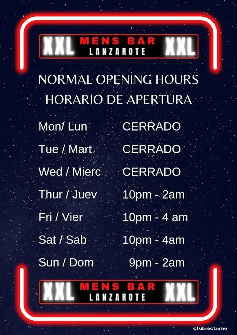 XXL Lanzarote Mens Bar