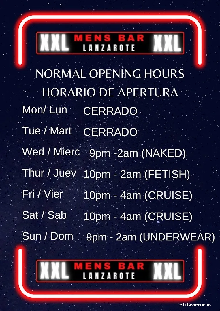 XXL Lanzarote Mens Bar