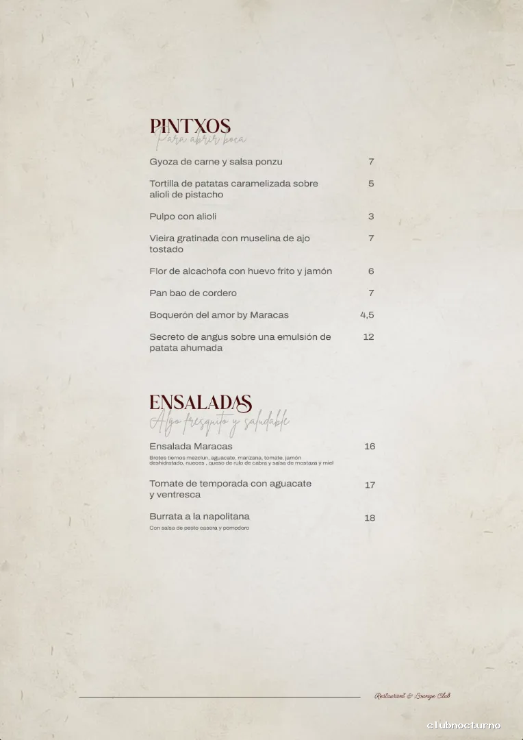 Maracas Restaurant & Lounge Club